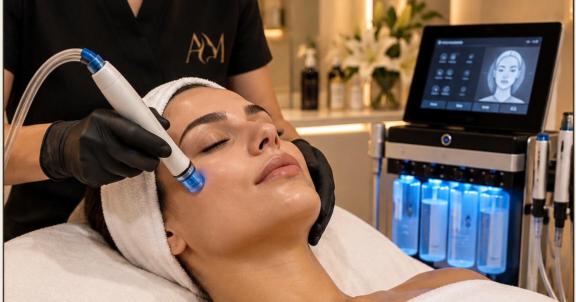 Tratamiento de limpieza e hidratación facial en AM Estética Avanzada